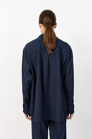 LR-NAJA 20 Skjorte Mørk blå