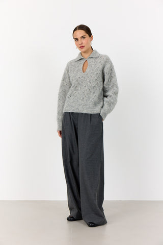 LR-NIVA 1 Pullover Lys grå