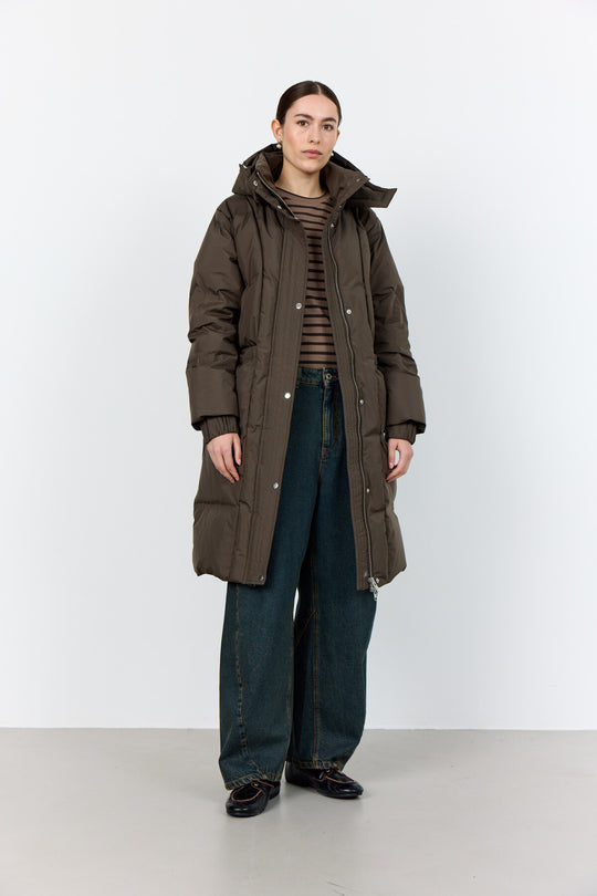 LR-MONA 6 Jakke Mørk brun