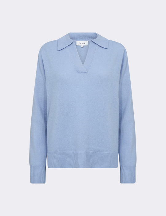 LR-ELOISE 5 Pullover Lyseblå