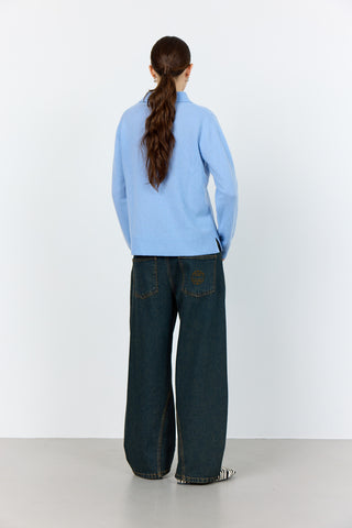 LR-ELOISE 5 Pullover Lyseblå