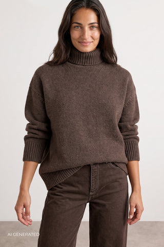 LR-PERLE 3 Pullover Brun
