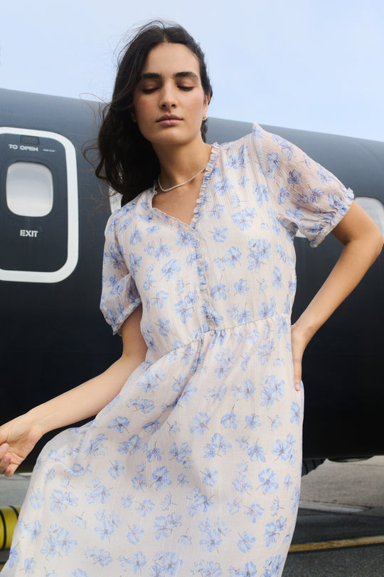 LR-RAVINA 1 Kjole Lys sand