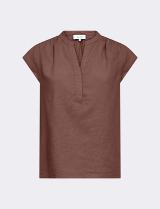 LR-NAJA 19 Bluse Brun