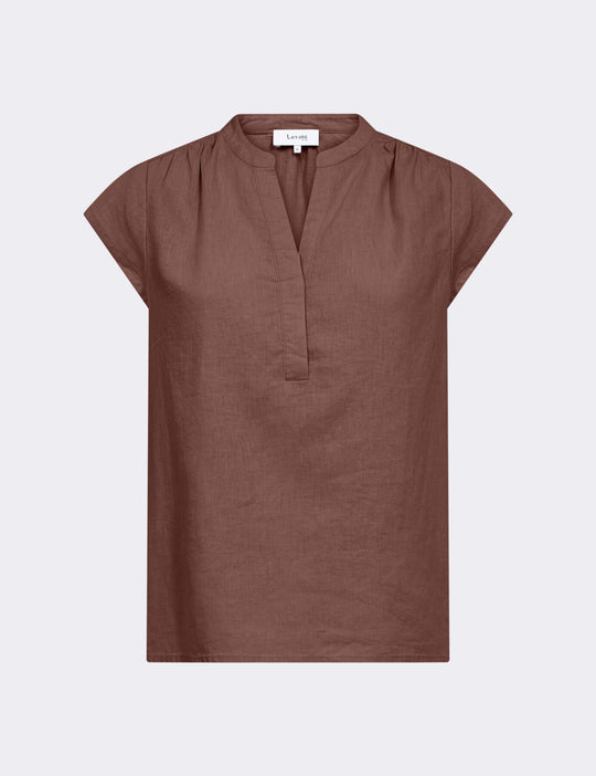 LR-NAJA 19 Bluse Brun