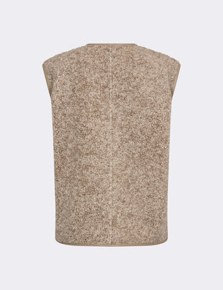LR-PERNILLE 2 Vest Lys sand