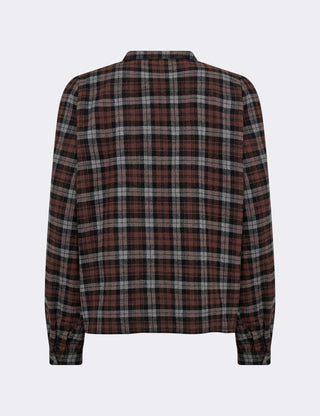 LR-ODANSA 1 Bluse Mørk brun