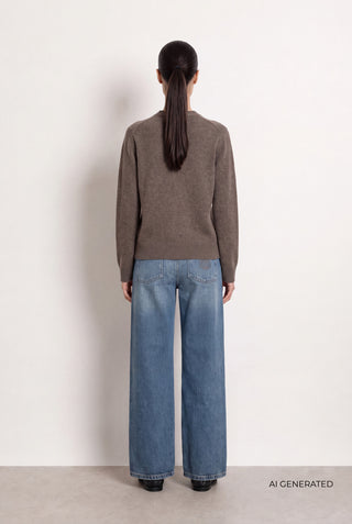LR-ELOISE 2 Pullover Mørk brun