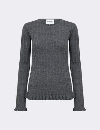 LR-ISMAILA 13 Pullover Mørk grå