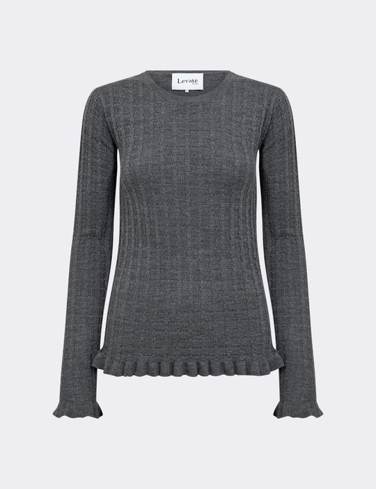 LR-ISMAILA 13 Pullover Mørk grå