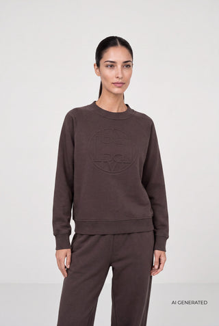 LR-NUKA 11 Sweatshirt Mørk brun
