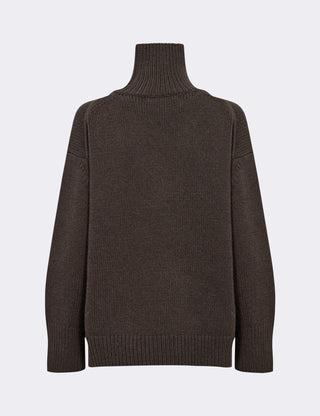 LR-PERLE 3 Pullover Mørk brun