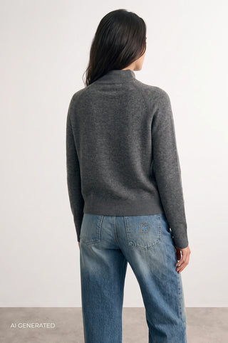 LR-ELOISE 6 Pullover Mørk grå