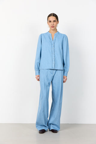 LR-PIETTA 2 Skjorte Blå