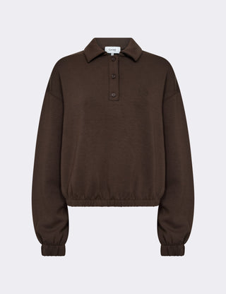 LR-EZRA 9 Sweatshirt Mørk brun