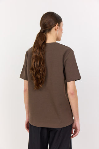 LR-KIS 1 T-shirt Mørk brun