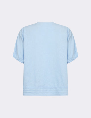 LR-NAJA 54 Bluse Lyseblå