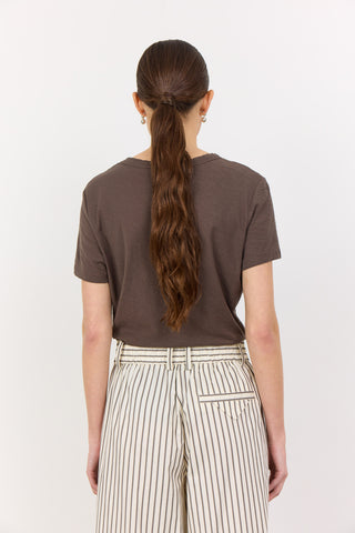 LR-ANY 1 T-shirt Mørk brun