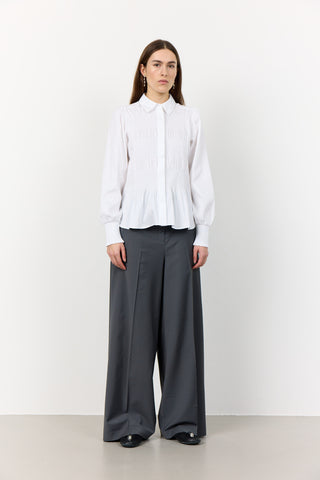 LR-ISLA SOLID 117 Bluse Hvid