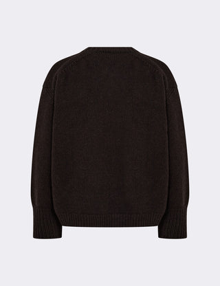LR-PERLE 1 Pullover Mørk brun