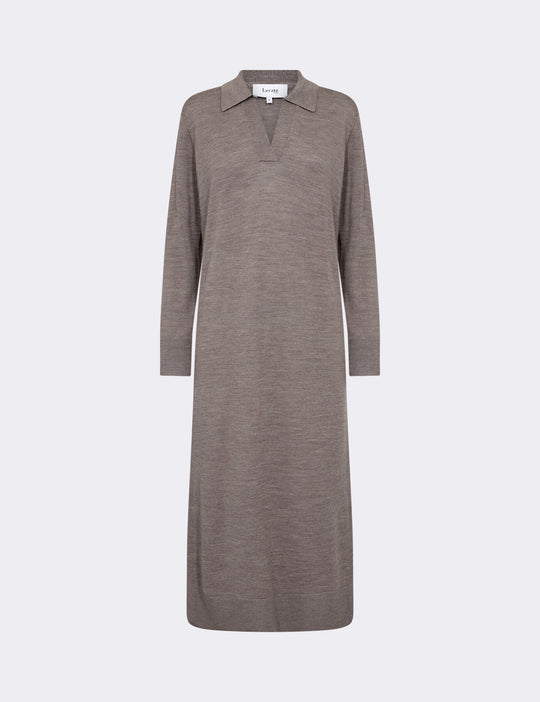 LR-ISMAILA 12 Kjole Lys brun