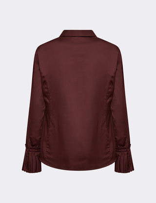 LR-ISLA SOLID 130 Skjorte Mørk brun