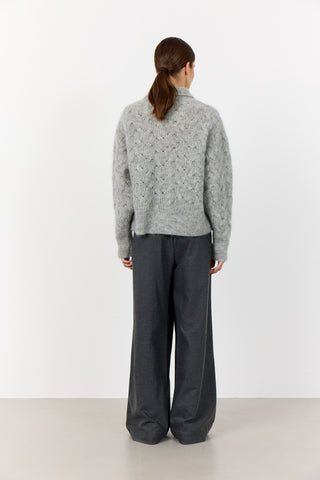 LR-NIVA 1 Pullover Lys grå