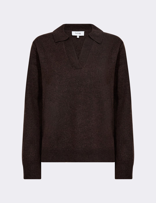 LR-ISMAILA 9 Pullover Mørk brun