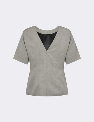 LR-NELLY 2 Top Lys grå