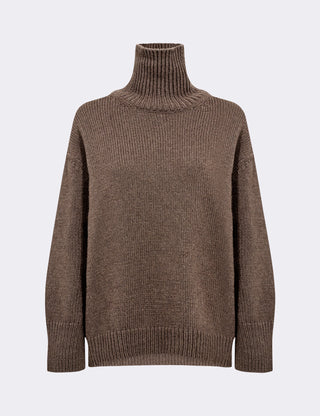 LR-PERLE 3 Pullover Lys brun