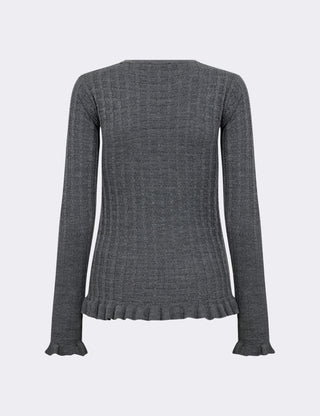 LR-ISMAILA 13 Pullover Mørk grå
