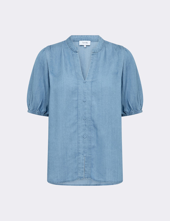 LR-RORA 1 Bluse Lyseblå