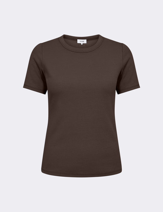 LR-NUMBIA 5 T-shirt Mørk brun