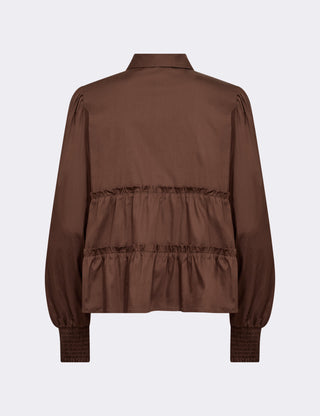 LR-ISLA SOLID 95 Skjorte Brun