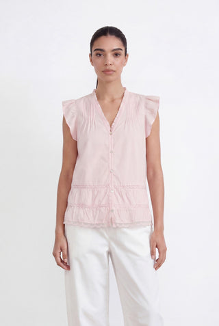 LR-ROSY 2 Bluse Lyserød