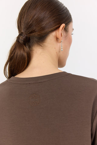 LR-KIS 1 T-shirt Mørk brun