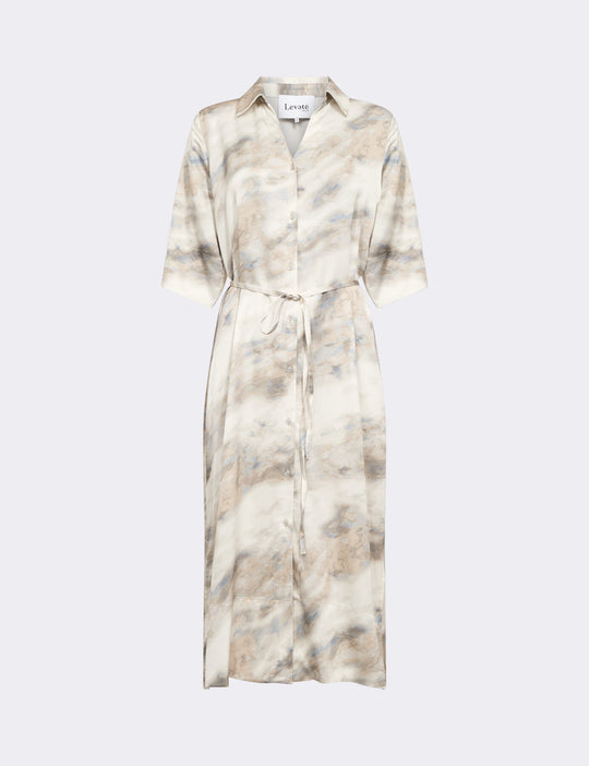 LR-LUISA 3 Kjole Lys sand