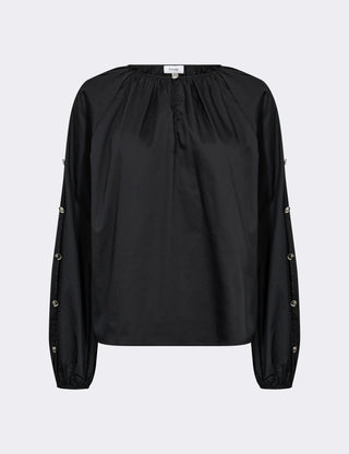 LR-ISLA SOLID 131 Bluse Sort