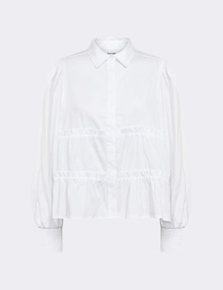 LR-ISLA SOLID 95 Skjorte Hvid
