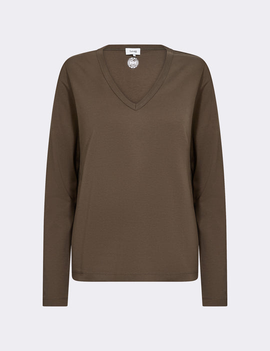 LR-PALOMA 8 T-shirt Mørk brun