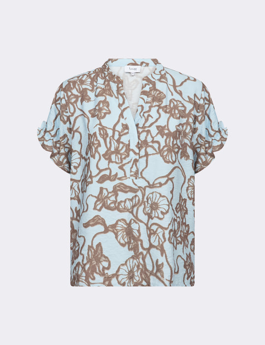 LR-RYA 1 Bluse Lyseblå