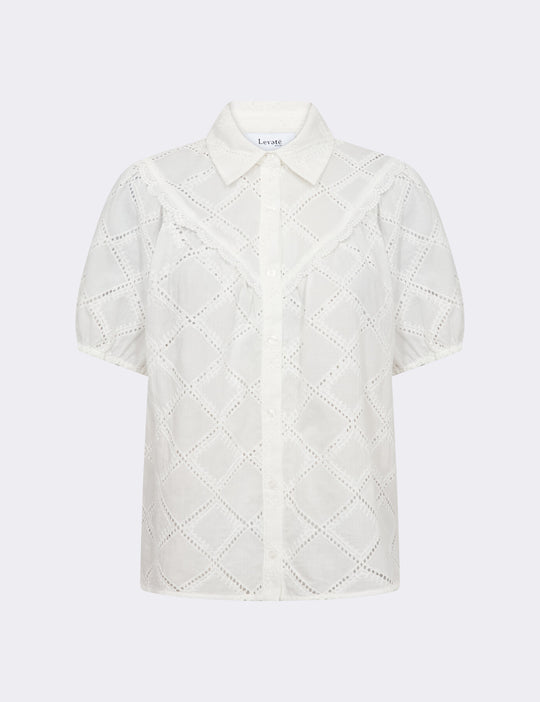 LR-ROW 2 Skjorte Off white