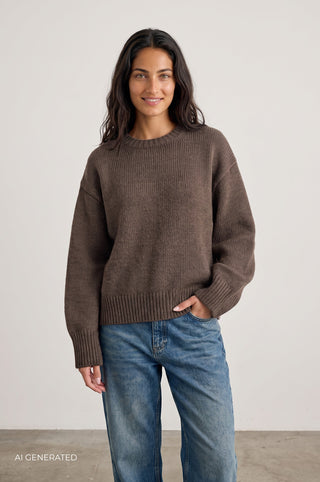 LR-PERLE 1 Pullover Brun