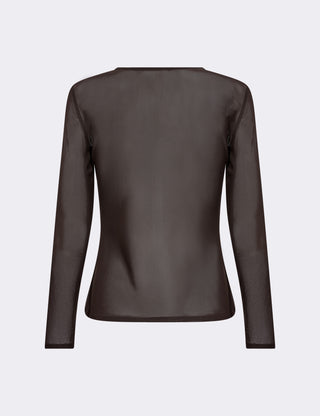 LR-TELA 1 T-shirt Mørk brun