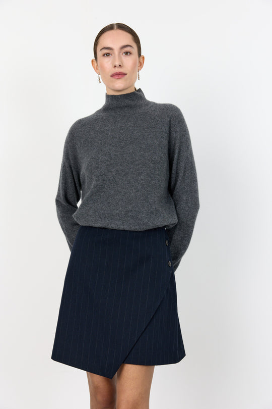 LR-ELOISE 6 Strik Mørk grå