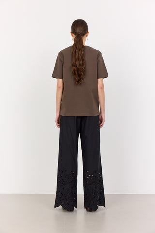 LR-KIS 1 T-shirt Mørk brun