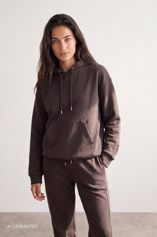 LR-NUKA 21 Sweatshirt Mørk brun