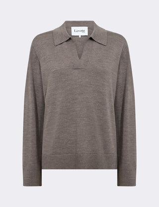 LR-ISMAILA 9 Pullover Lys brun