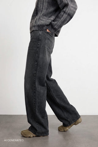 BL-AIDE 1 Jeans Mørk grå