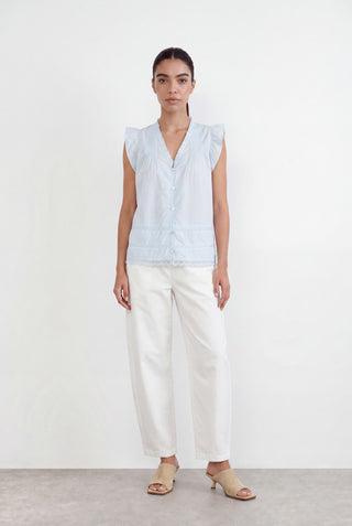 LR-ROSY 2 Bluse Lyseblå